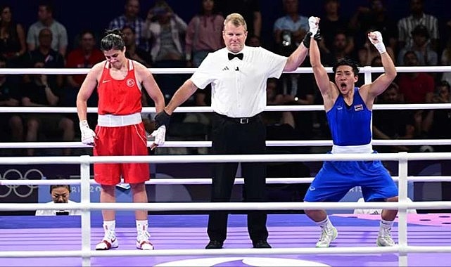 Rakibinin cinsiyeti tartışılıyor! Busenaz Sürmeneli, Paris Olimpiyat Oyunları'na çeyrek finalde veda etti