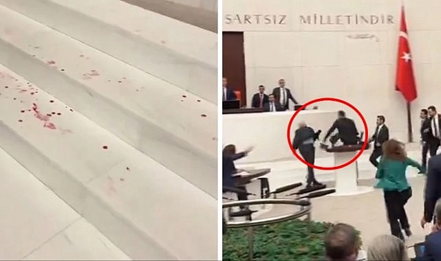 TBMM'de utandıran görüntüler! Darp edilen milletvekillerinin kanı zemine yayıldı