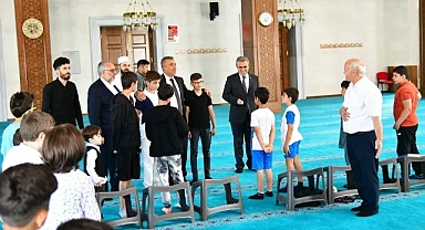 Vali Çiçek, yaz Kuran Kursu'nu ziyaret etti
