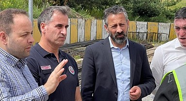 Vekil Koç, yapımı devam eden Anjiyo Ünitesi inşaatını denetledi