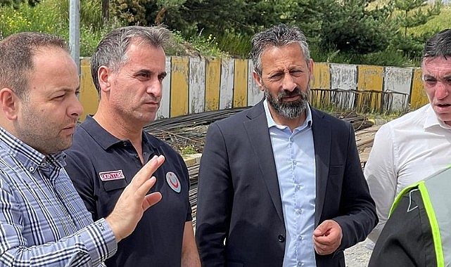 Vekil Koç, yapımı devam eden Anjiyo Ünitesi inşaatını denetledi