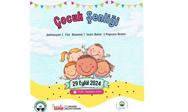 Ardahan Belediyesi’nden ücretsiz çocuk şenliği