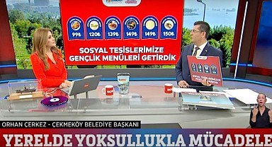 Başkan Çerkez, NOW TV'de ilçede yapılan projeleri anlattı