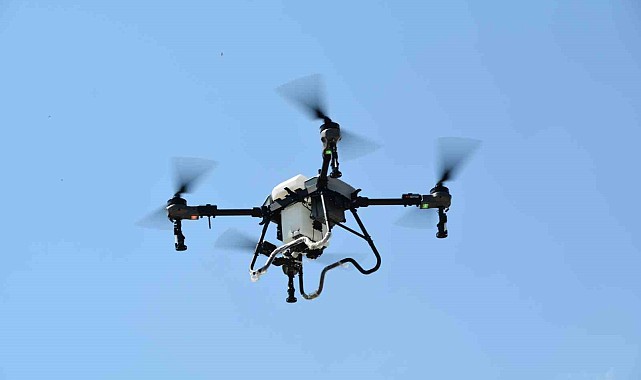 Bitlis'te çekirgeye karşı dronla mücadele