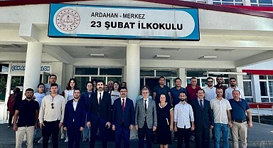 Eğitim yetkililerinden 23 Şubat İlkokulu'na ziyaret