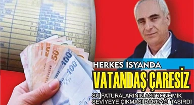 Gökçe, “Belediye su faturaları ile vatandaşı soyuyor”