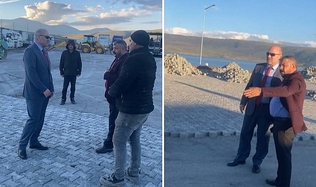 İl Özel İdaresi Çıldır Tır Parkı'nda incelemelerde bulundu