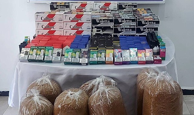 Jandarmadan kaçak sigara ve makaron operasyonu