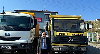 Köprülü beldesinde kamyon sevinci!