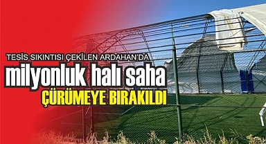 Mahalle sakinleri: "Halı saha çürüyor, yetkililer uyuyor!"