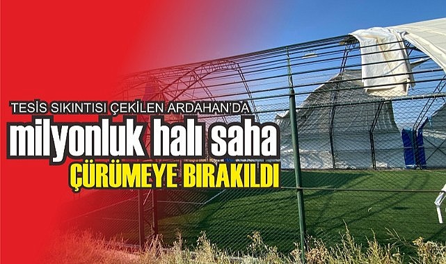 Mahalle sakinleri: "Halı saha çürüyor, yetkililer uyuyor!"