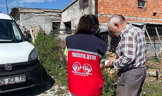 Posof'ta engelli evde bakım yardımları denetlendi