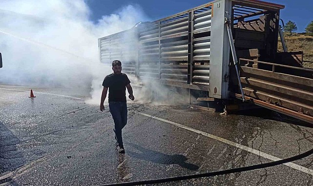 Şoförün dikkati aracın yanmasını önledi