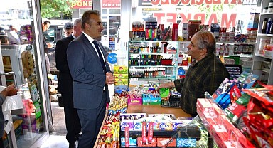 Vali Çiçek'ten esnaf ziyareti