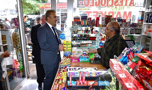 Vali Çiçek'ten esnaf ziyareti