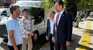 Vekil İncesu, esnaf ziyaretine çıktı