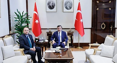 Vekil Koç, yatırımlar için Cumhurbaşkanı yardımcısı Yılmaz ile görüştü