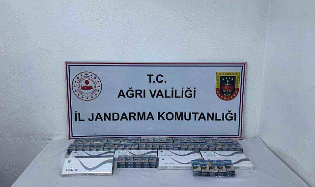 Ağrı'da kaçak sigara operasyonu