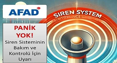 Ardahan'da siren sistemleri kontrol edilecek