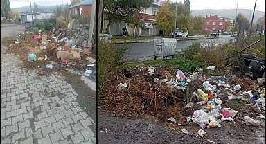 Atatürk Mahallesinde çöp sorununa vatandaş tepkisi: "Sanırım çöp toplama işi unutuldu"