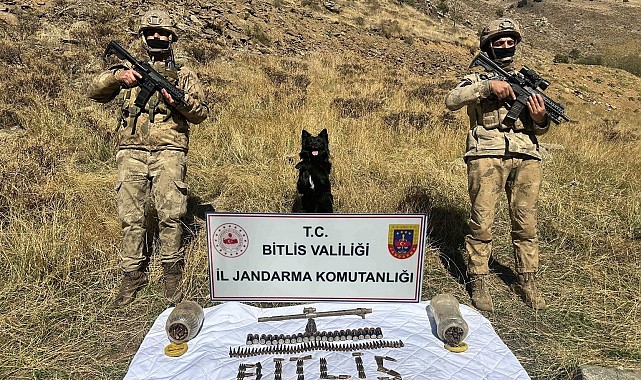 Bitlis'te terör operasyonu, çok sayıda mühimmat ele geçirildi