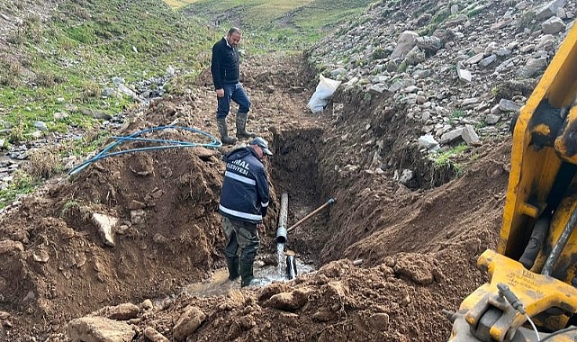 Damal Belediyesi, ilçenin şebeke suyu depolarında çalışma başlattı