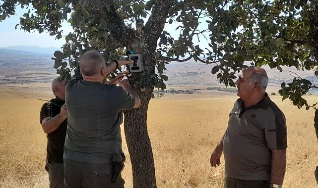 Elazığ'da fotokapanların bakımı yapıldı