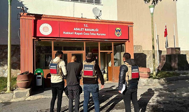 Hakkari'de 23 yıl cezası bulunan 1 şahıs tutuklandı