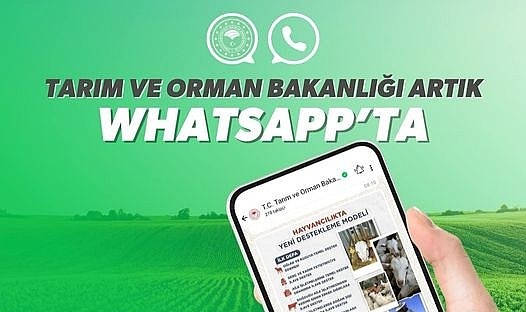 İl Tarım 'dan vatandaşlara WhatsApp kanalı ile bilgilendirme