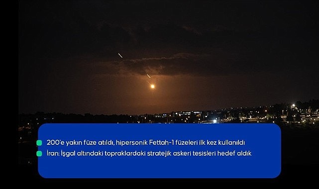 İran'dan İsrail'e füze saldırısı