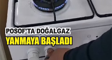 Posof’a doğalgaz verilmeye başlandı