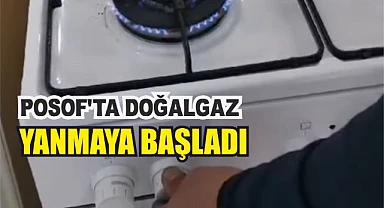 Posof’a doğalgaz verilmeye başlandı