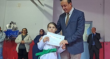 Posof’ta miniklerin tekvando heyecanı