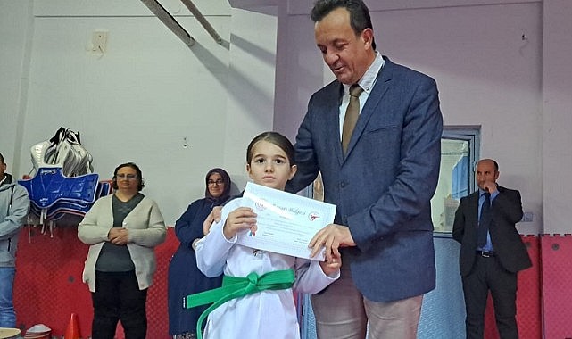 Posof’ta miniklerin tekvando heyecanı