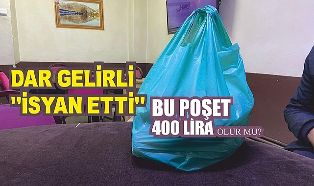 Vatandaş; Yarım poşet sebze ve meyve 400 lira? Biz nasıl hayatta kalalım!