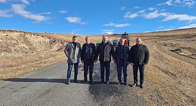 CHP heyeti, köy yollarındaki çalışmaları yerinde inceledi