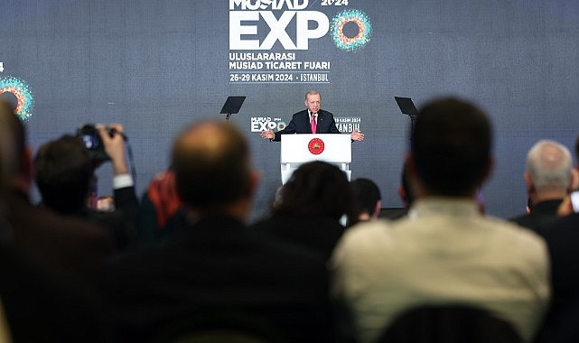 Cumhurbaşkanı Erdoğan: "Milli gelirin 2024 sonunda 1 trilyon 331 milyar dolara, kişi başına gelirin 15 bin 551 dolara yükselmesini bekliyoruz"