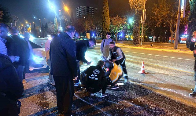 Elazığ'da otomobilin çarptığı şahıs yaralandı