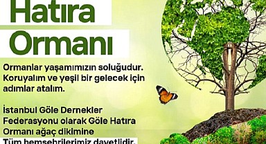 GÖLE-FED, İstanbul’da hatıra ormanı için ağaç dikim etkinliği düzenleyecek