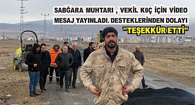 Gürçayır muhtarı karakuyu, Milletvekili Kaan Koç’a teşekkür etti