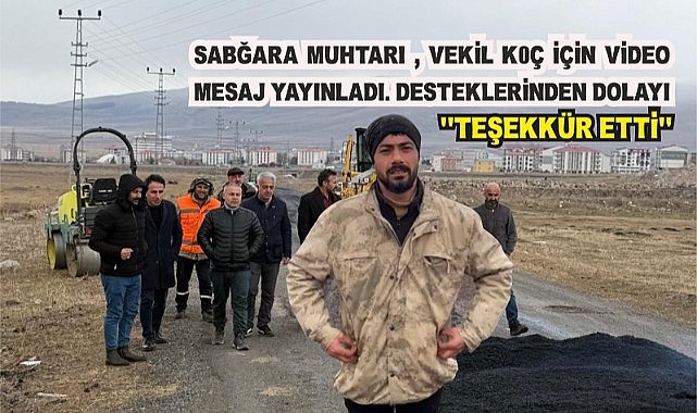 Gürçayır muhtarı karakuyu, Milletvekili Kaan Koç’a teşekkür etti