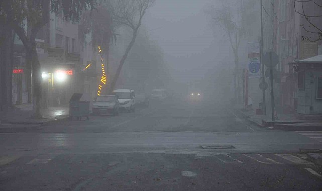 Kars'ta yoğun sis: Göz gözü görmedi, görüş mesafesi 3 metreye düştü