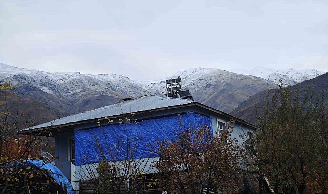Palu'ya mevsimin ilk karı düştü