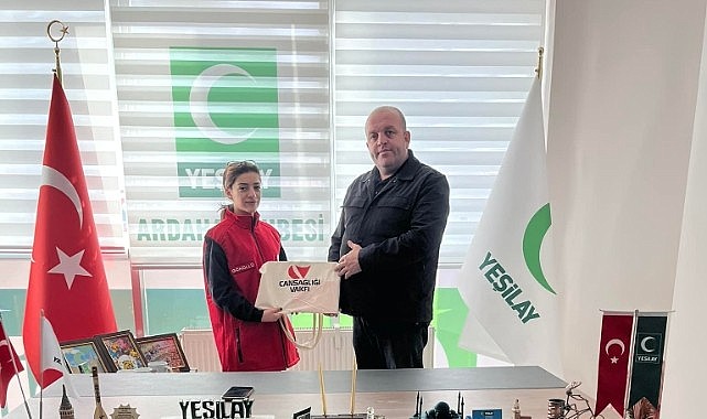 Yeşilay Ardahan Şubesi, Can Sağlığı Vakfı temsilcilerini ağırladı