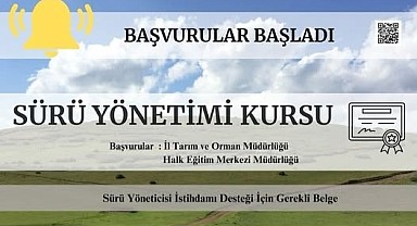 Ardahan’da Sürü Yönetimi Kursu başlıyor