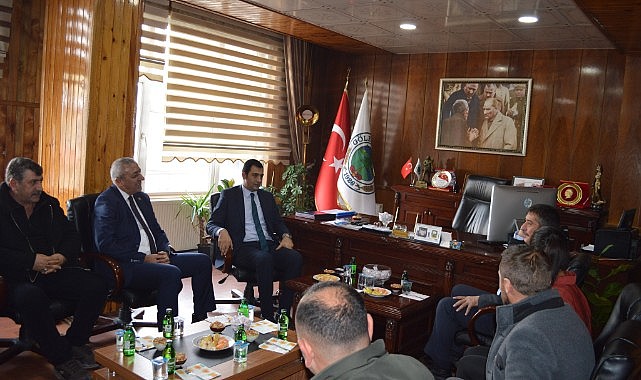 Başkan Budak, Susuz ve Selim Belediye başkanlarını ağırladı