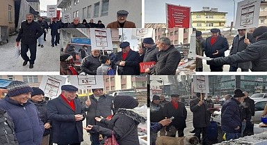CHP Göle’de tam kadro sahada