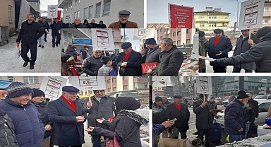 CHP Göle’de tam kadro sahada