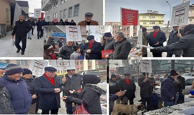 CHP Göle’de tam kadro sahada