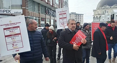 CHP heyeti pazara indi, zamları protesto etti
